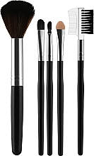 Парфумерія, косметика Набір пензлів CS-005BL, чорний - Cosmo Shop Makeup Brush Set Black