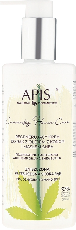 Відновлювальний крем для рук - APIS Professional Cannabis Home Care Restoring Hand Cream — фото N3