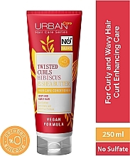 Кондиціонер для волосся з олією гібіскусу та маслом ши - Urban Pure Twisted Curls Hibiscus & Shea Butter Conditioner — фото N2