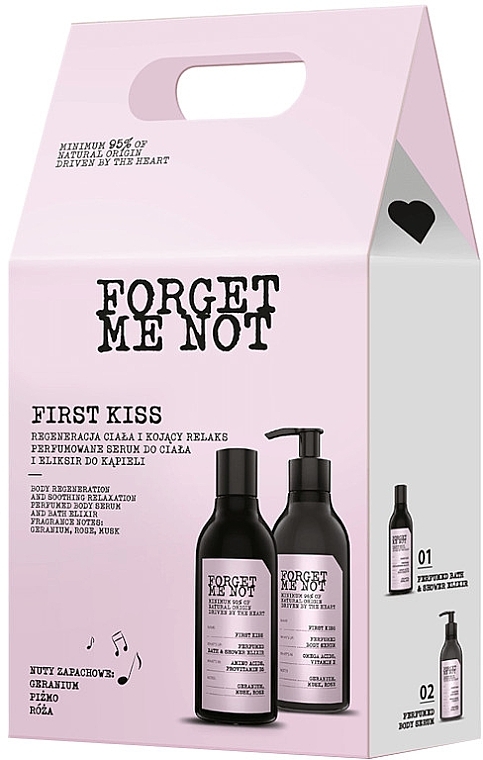 Набор - Farmona Forget Me Not First Kiss (b/ser/300ml + sh/elixir/400ml) — фото N1