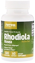 Парфумерія, косметика Харчові добавки "Родіола рожева" - Jarrow Formulas Rhodiola Rosea, 500 mg