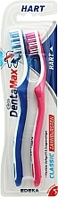 Зубная щетка жесткая, синяя+розовая - Elkos Dental Classic — фото N3