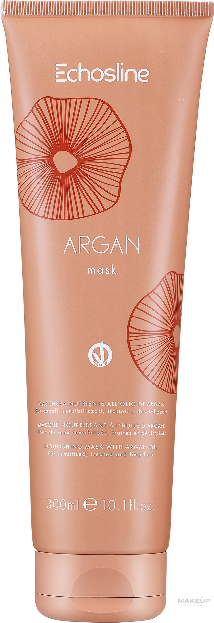 Живильна маска для волосся - Echosline Argan Mask — фото 300ml