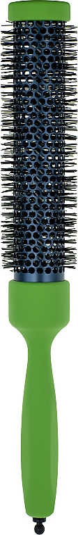 Брашинг с деревянной ручкой, покрытой каучуковым лаком d32,5mm, зелёный - 3ME Maestri	 — фото N1