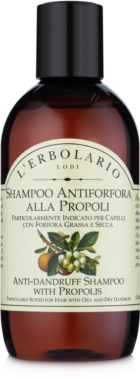 Шампунь проти лупи з прополісом - l'erbolario Shampoo Antiforfora Alla Propoli — фото N1