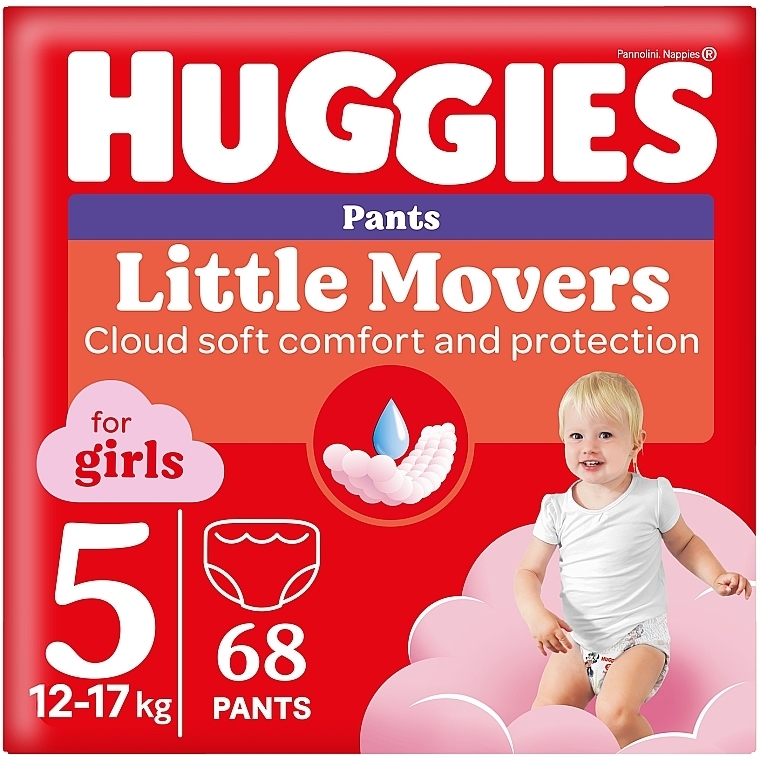 Трусики-підгузки Pants Box 5 Girl, 68 шт. - Huggies