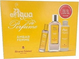 Alvarez Gomez Agua de Perfume Ambar - Набор (edp/150ml + edp/30ml + lot/200ml) — фото N1