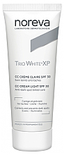 Парфумерія, косметика Крем для обличчя - Noreva Trio White XP CC Cream Clear SPF30