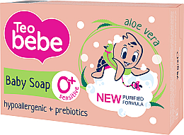Детское твердое мыло с экстрактом алоэ вера - Teo Bebe Sensitive — фото N1