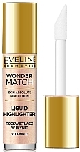 Рідкий хайлайтер для обличчя - Eveline Cosmetics Wonder Match Liquid Highlighter — фото N2