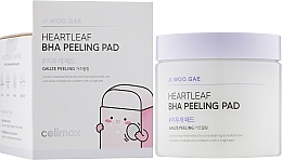 Пілінг-диски з ВНА-кислотою - Celimax Hearleaf BHA Peeling Pad — фото N3