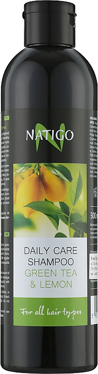 Шампунь для волос "Зеленый чай и лимон" - Natigo Everyday Shampoo — фото N3