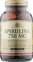 Парфумерія, косметика Харчова добавка "Спіруліна" - Solgar Spirulina 750mg Plant Plankton Food Supplement
