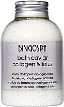 Духи, Парфюмерия, косметика Соль для ванн с коллагеном и лотосом - BingoSpa Yoga Caviar Lotus And Collagen Bath Salt