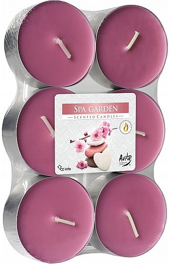 Набір чайних свічок "Спа сад" - Bispol Spa Garden Maxi Scented Candles — фото N1