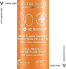 Сонцезахисний водостійкий спрей-флюїд для тіла, SPF30 - Vichy Capital Soleil Cell Protect Water Fluid Spray SPF30 — фото N5
