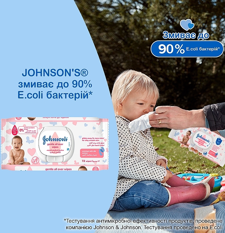Влажные салфетки для детей "Нежная забота" - Johnson’s® — фото N7