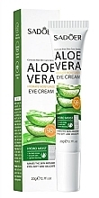 Парфумерія, косметика Зволожувальний крем для очей з алое вера - Sadoer Aloe Vera Eye Cream