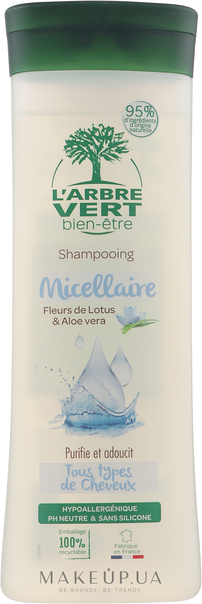 Міцелярний шампунь для волосся - L'Arbre Vert Micellar Shampoo — фото 250ml