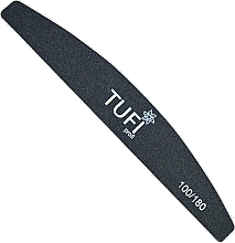 Пилочка для нігтів 100/180, чорна - Tufi Profi Premium — фото N1