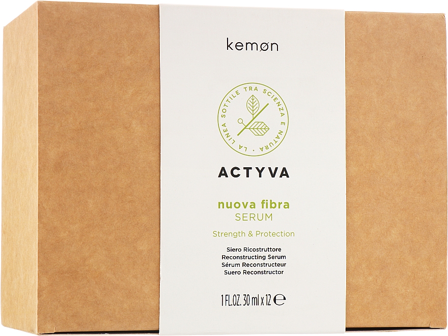 Відновлювальна сироватка для волосся - Kemon Actyva Nuova Fiber Serum — фото N1
