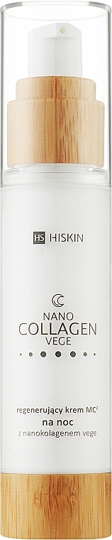 Восстанавливающий ночной крем с растительным наноколлагеном - HiSkin Nanocollagen Vege — фото N1