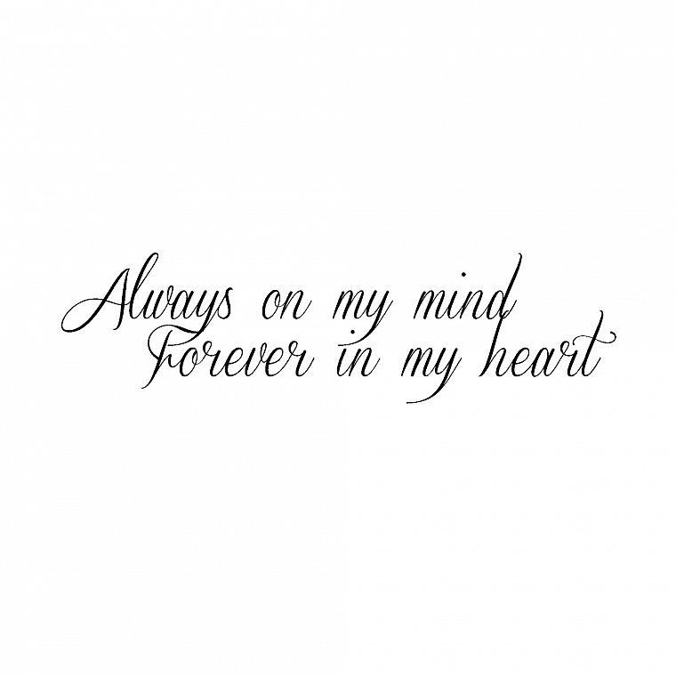 Временное тату "Always on my mind" - Arley Sign — фото N3