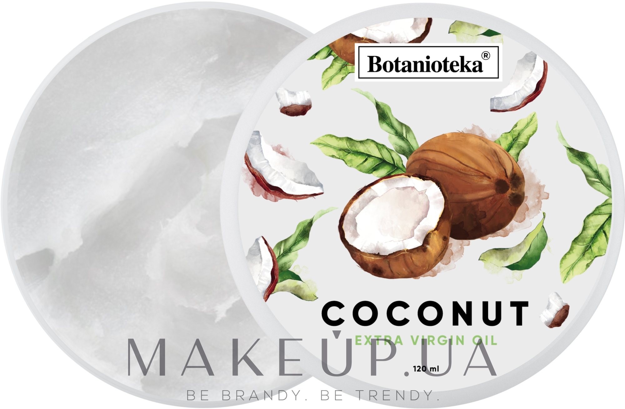 Кокосовое масло натуральное для волос и тела - Botanioteka Coconut Oil Extra Virgin — фото 120ml