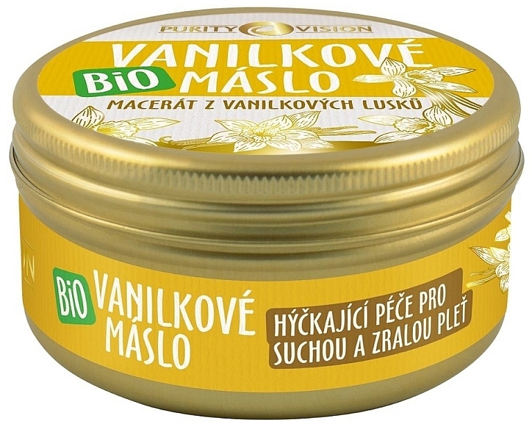 Органическое ванильное масло - Purity Vision Bio Vanilla Butter (в жестяной банке) — фото N1