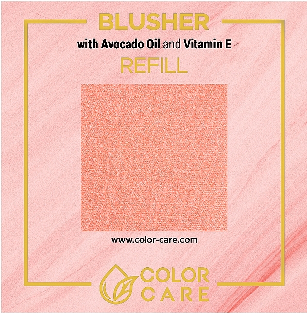 Рум'яна для обличчя з олією авокадо та вітаміном Е - Color Care Blusher — фото N1