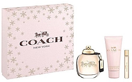 Духи, Парфюмерия, косметика Coach New York Eau - Набор (edp/90ml + b/lot/100ml + edp/7.5ml)