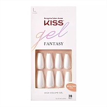 Набір накладних нігтів - Kiss Gel Fantasy Sculpted Fake Nails True Color — фото N1