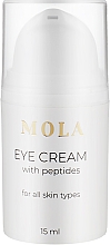 Духи, Парфюмерия, косметика Крем для кожи вокруг глаз с пептидами - Mola Eye Cream With Peptides