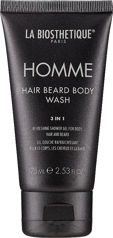 Гель для тіла, волосся і бороди - La Biosthetique Homme Hair Beard Body Wash — фото N1