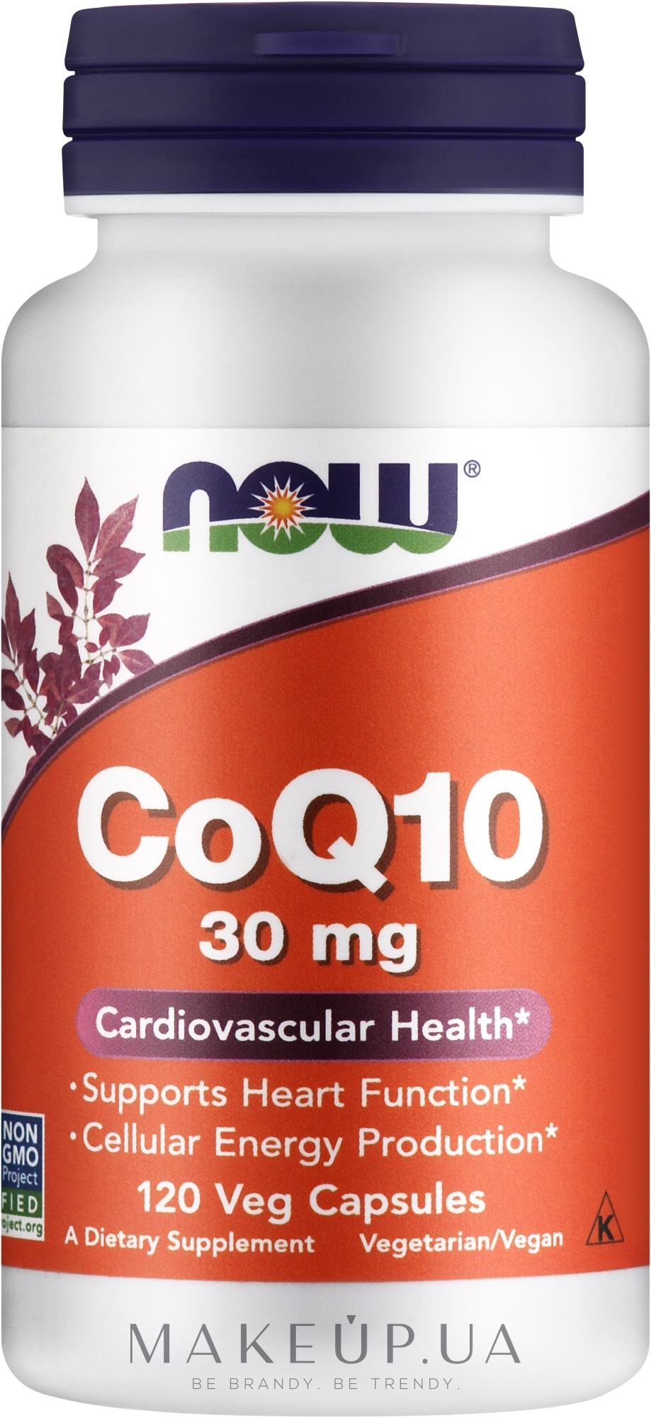 Коензим Q10, 30 мг, 120 капсул - Now Foods CoQ10 — фото 120шт