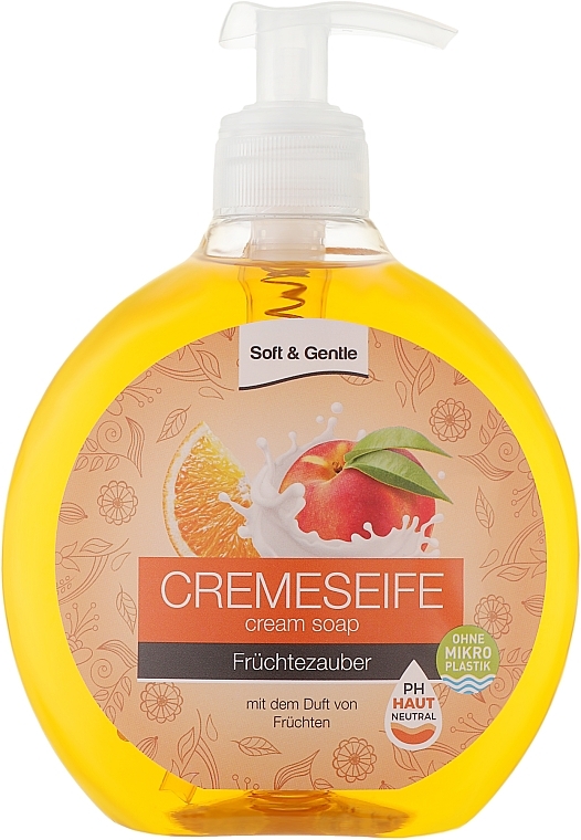 Жидкое крем-мыло "Мягкие фрукты" - Soft&Gentle Soap — фото N1