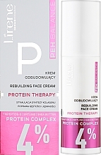 Відновлювальний крем для обличчя з протеїнами - Lirene PEH Balance 4% Protein Complex Rebuilding Cream — фото N2