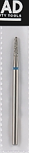 Фреза алмазна, заокруглений конус, L-8 мм, 1.8 мм, синя - Head The Beauty Tools — фото N1