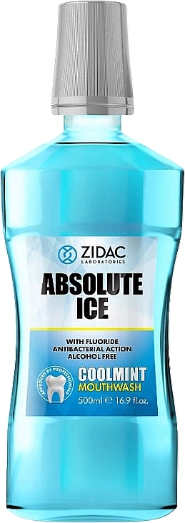 Ополаскиватель для полости рта "Сильная мята" - Zidac Absolute Ice Mouthwash Coolmint — фото N1