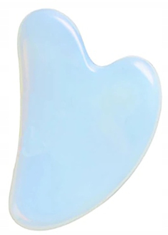 Масажер для обличчя, блакитний опал - Lewer Blue Opal Gua Sha Face Massager — фото N1
