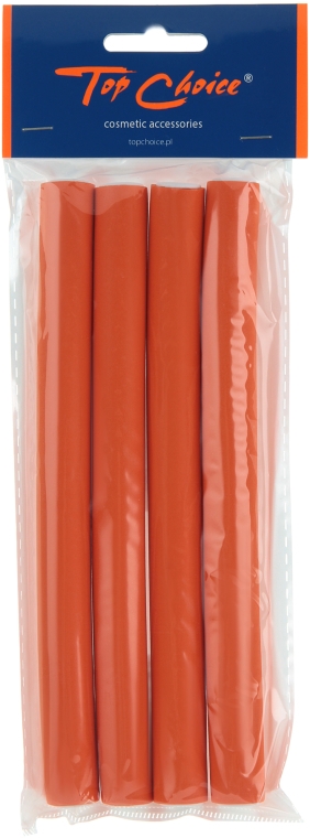 Бигуди-папильоты из неопрена, 4 шт, оранжевые - Top Choice — фото N1