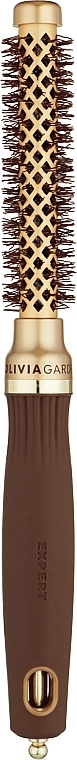 Термобрашинг d 15 мм - Olivia Garden Expert Blowout Shine Wavy Bristles GOLD&BROWN — фото N1
