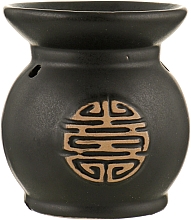 Аромалампа "Глечик з ієрогліфом", чорна - Ароматика — фото N1