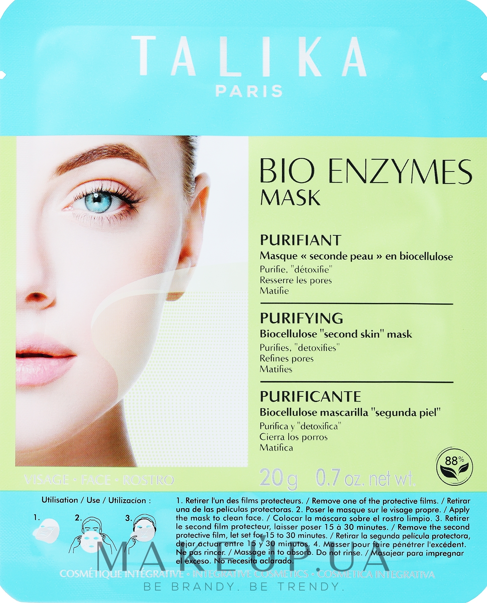 Очищувальна маска для обличчя - Talika Bio Enzymes Purifying Mask — фото 20g