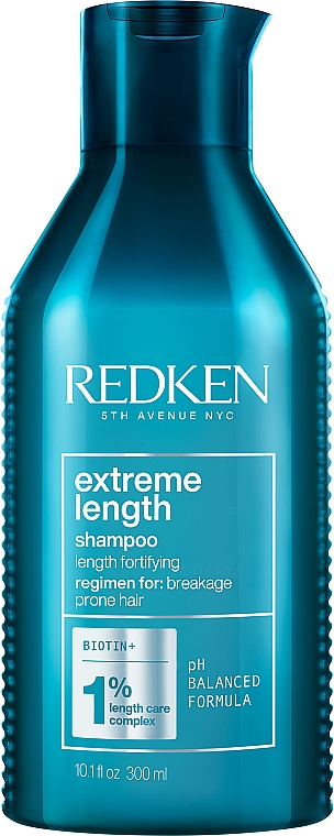 Шампунь с биотином для укрепления длинных волос - Redken Extreme Length Shampoo