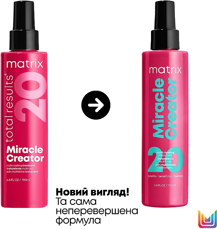 Мультифункціональний спрей-догляд для волосся 20-в-1 - Matrix Miracle Creator — фото N2