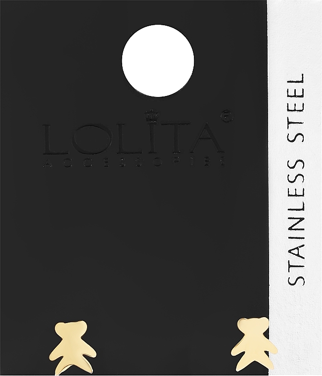 Сережки жіночі, ведмедики, золотисті - Lolita Accessories — фото N1