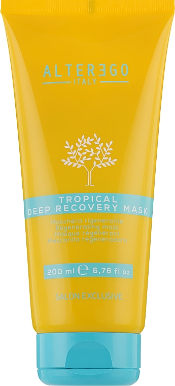 Маска для інтенсивного відновлення волосся - Alter Ego Arganikare Tropical Deep Recovery Mask