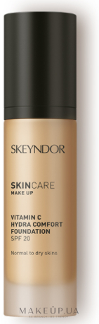 Зволожувальна основа для макіяжу з вітаміном С SPF20 - Skeyndor SkinCare Make Up Vitamin C Hydra Comfort Foundation — фото 01