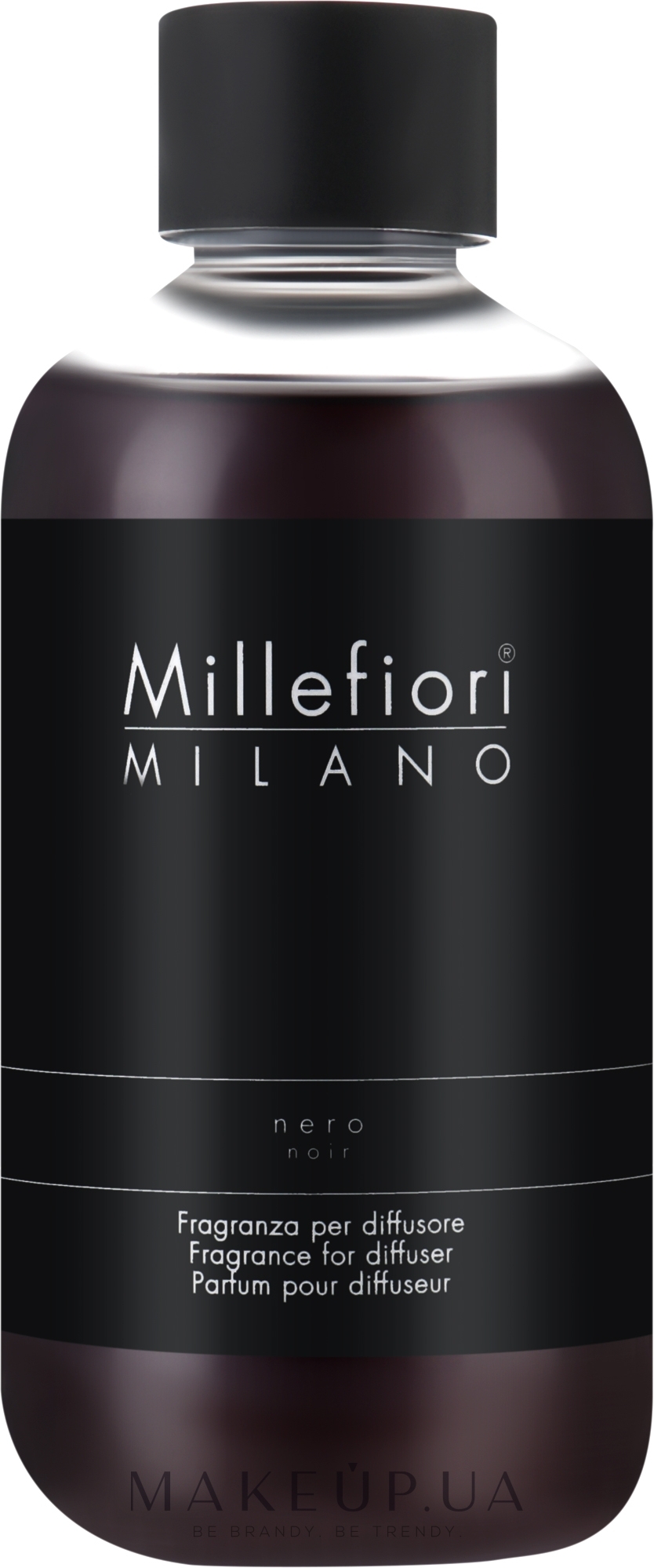 Аромадиффузор "Черный" - Millefiori Milano Natural Diffuser Nero (сменный блок) — фото 250ml